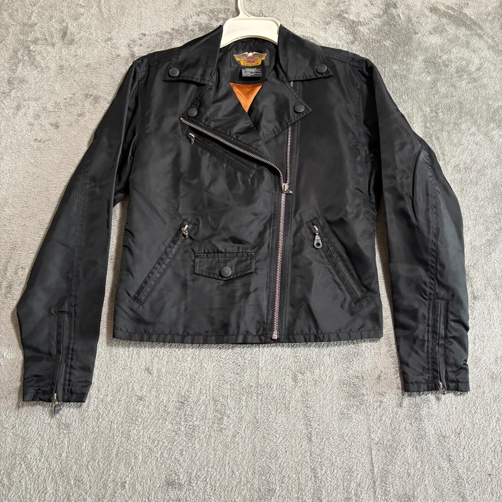 Harley Davidson Womens XSmall Coat Zipper Motorcycle